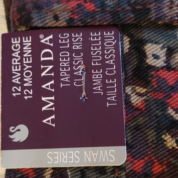 Gloria Vanderbilt Women's Straight Leg Jeans - Floral Multicolor - Picture 9 of 9